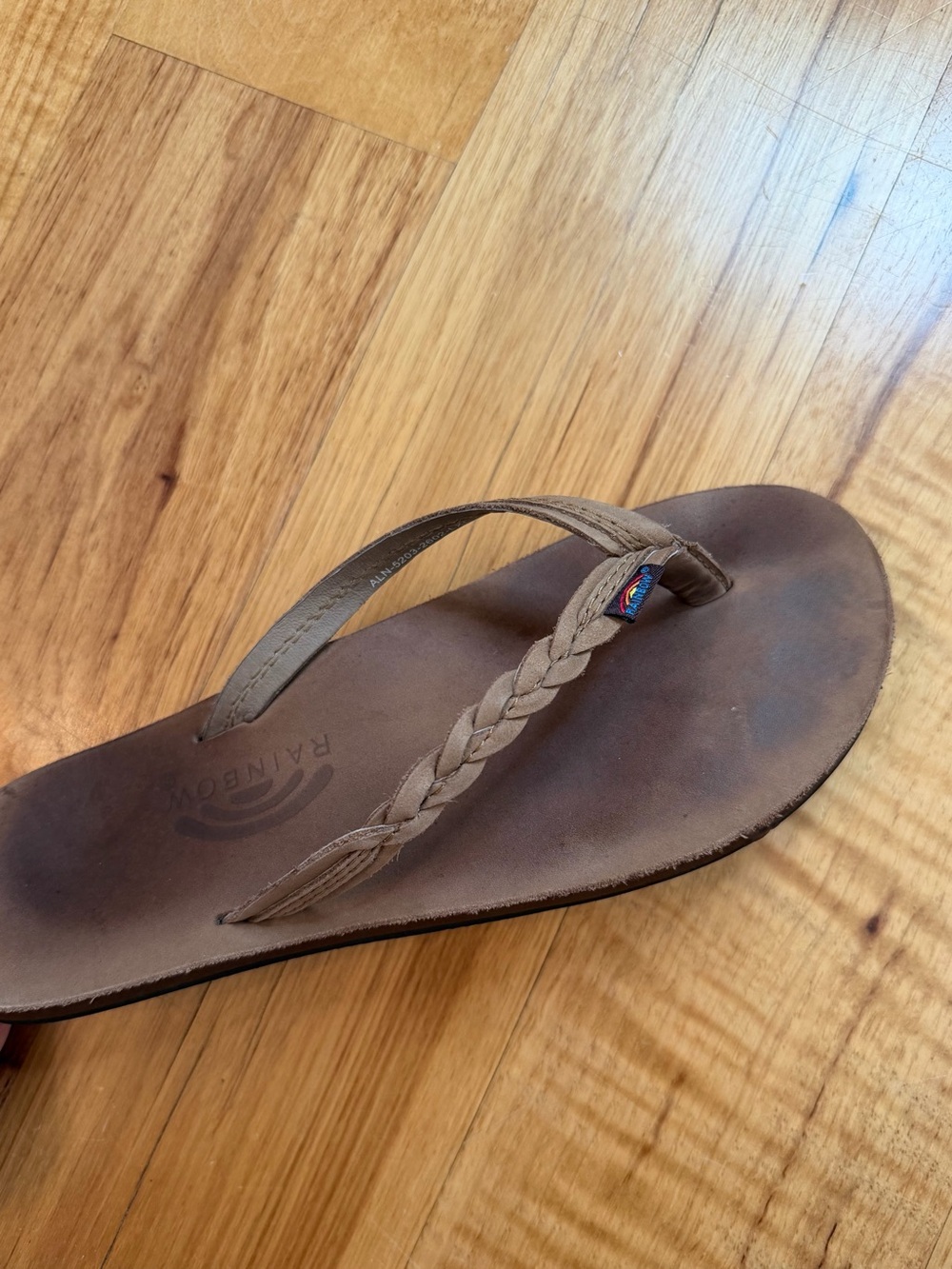 Rainbow Sandals- Flirty Braidy Single Layer 1/2" Narrow Strap with Braid